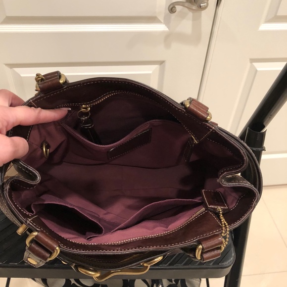 Coach Dark Brown and Tan Bag - Picture 5 of 5